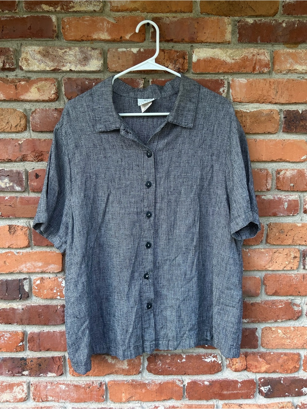 Hot Cotton Womens Linen/Cotton Causal Button Up Shirt XL